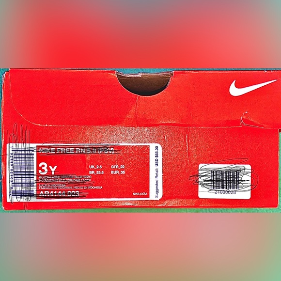 Previously💙Nike Big Kids Sz-3Y“Just Play” Vibrant Blue Swish Sneakers- Sanitized - Picture 16 of 16